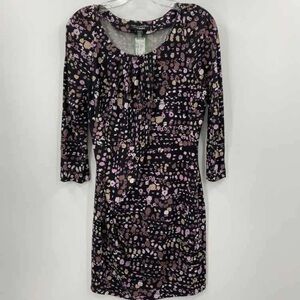 Diane Von Furstenberg Size 10 Pure Silk 3/4 Sleeve Faux Wrap Sheath‎ Dress